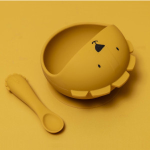 Set Repas bébé en silicone "Mr Lion" Trixie