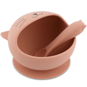 Set Repas bébé en silicone "Mrs. Chat" Trixie