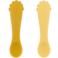 Set de 2 Cuillères bébé en silicone "Mr Lion" (x2)