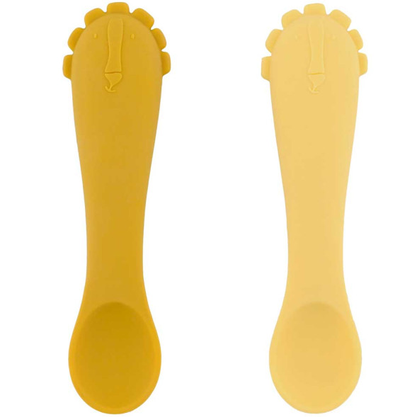 Set de 2 Cuillères bébé en silicone "Mr Lion" (x2)