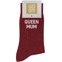 Chaussette à Paillettes femme "Queen Mum" Cherry Pop (Taille 36-40)