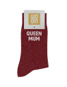 Chaussette à Paillettes femme "Queen Mum" Cherry Pop (Taille 36-40)