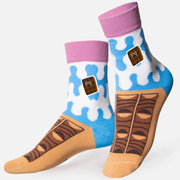 Chaussettes enfant "Barre Chocolatée" (5-10 ans)