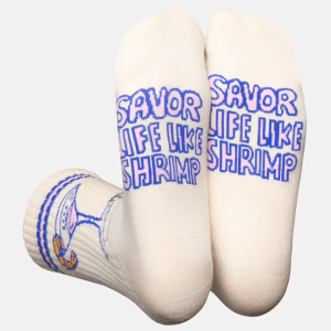 Chaussettes adulte "Cocktail de Crevettes" (Taille 36-45) Eat my Socks