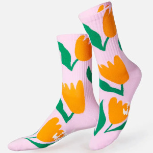 Chaussettes adulte "Tulipes" (Taille 36-45) Eat my Sock