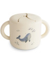 Tasse à collation en silicone "Baleines"