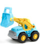 Camion de construction Pelleteuse en plastique recyclé "Bleu" (2-6 ans)