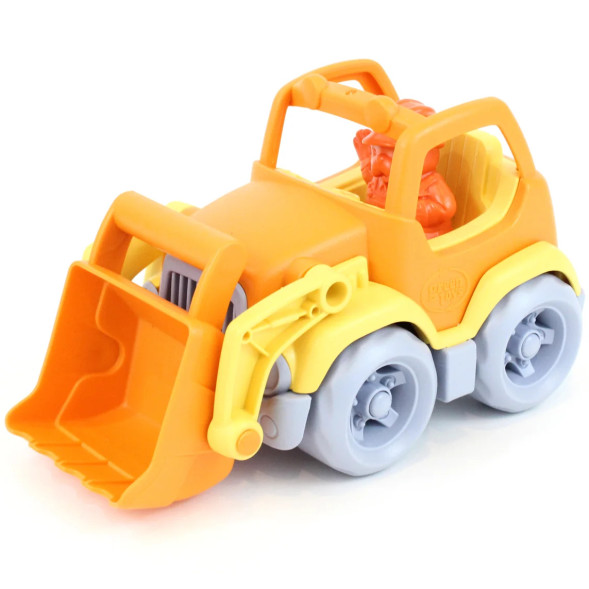 Camion de construction Pelleteuse en plastique recyclé "Orange" (2-6 ans)