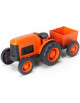 Tracteur en plastique recyclé "Orange" (1-5 ans)