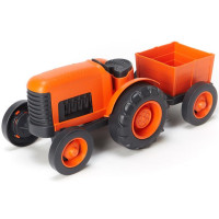 Tracteur en plastique recyclé "Orange" (1-5 ans)