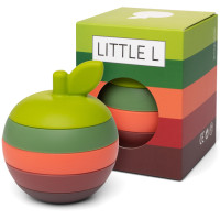 Jouet Pomme à empiler en silicone "Rouge" (10 mois et +) Little L