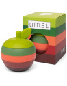 Jouet Pomme à empiler en silicone "Rouge" (10 mois et +) Little L