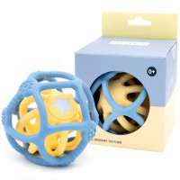 Balles sensorielles en silicone "Bleu/Jaune" (x2) Little L