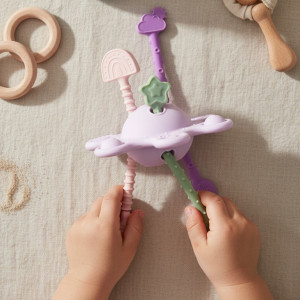 Jouet sensoriel en silicone "Ciel Violet" (10 mois et +) Little L