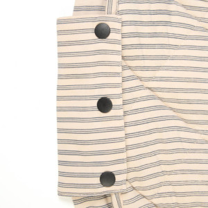Tapis de jeu /Sac à jouets Soft en coton bio "Stripes Blue"