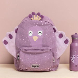 Sac à dos enfant (31 cm) en coton hydrofuge "Mrs Peacock" Trixie