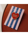 Pin's "Coeur Rouge Mama Love" Bisou Salé