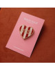 Pin's "Coeur Rayé Cheffe de Gang"