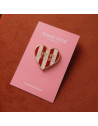 Pin's "Coeur Rayé Cheffe de Gang"