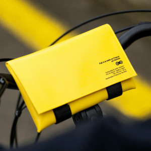 Pochette Véloche de vélo "Jaune" Rainette