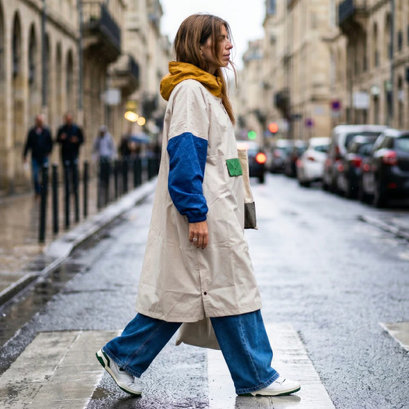 Poncho de pluie Long "Old School" (adulte)