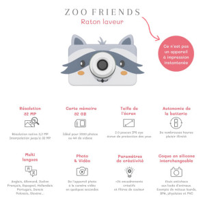 Appareil photo numérique Zoofriends "Raton-Laveur" (3-7 ans) The Zoo Family