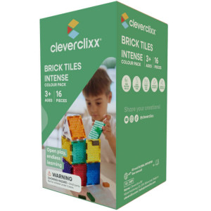 Pack de briques et tuiles "Intense" (16 pièces) Cleverclixx