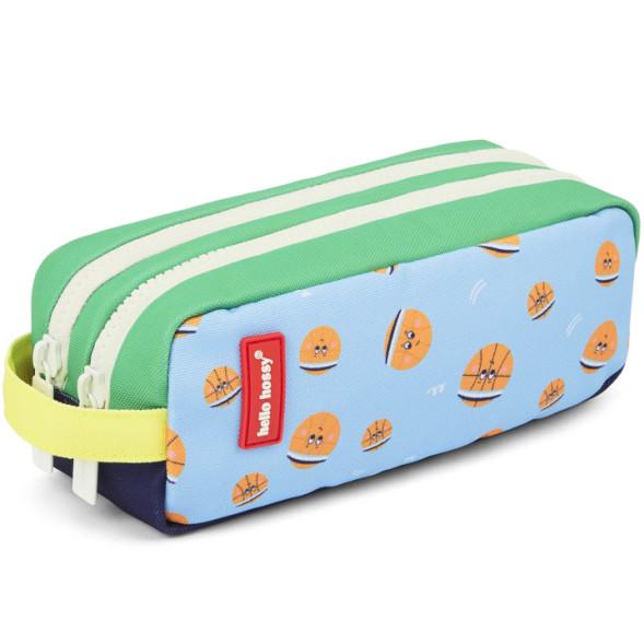 Trousse à crayons enfant double "Bball Crew"