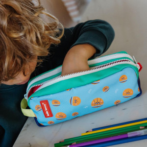 Trousse à crayons enfant double "Bball Crew" Hello Hossy