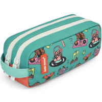 Trousse à crayons enfant double "Disco Roar"