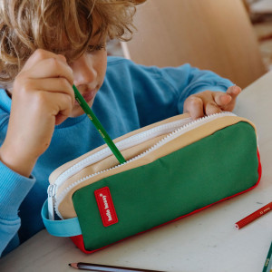 Trousse à crayons enfant double "Mini Green Lake" Hello Hossy