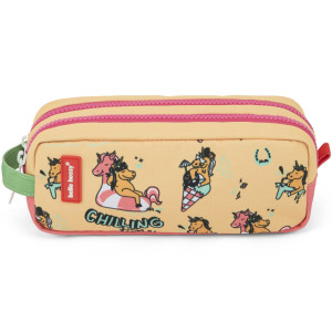 Trousse à crayons fille double "Unicorn" Hello Hossy