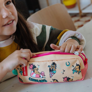 Trousse à crayons fille double "Unicorn" Hello Hossy