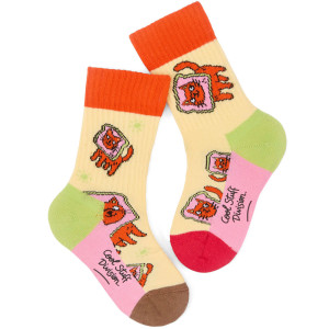 Pack Chaussettes enfant en coton bio "Cats" (7-9 ans) Hello Hossy