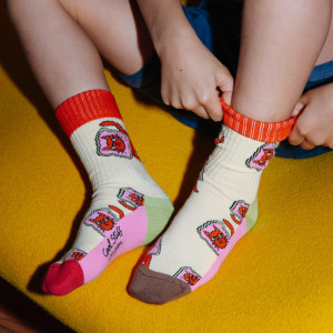 Pack Chaussettes enfant en coton bio "Cats" (7-9 ans) Hello Hossy