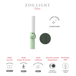 Lampe portable Zoo Light "Dino" The Zoo Family