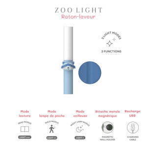 Lampe portable Zoo Light "Raton-Laveur" The Zoo Family