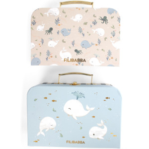 Valisettes "Les contes de Christian la Baleine" (x2) Filibabba