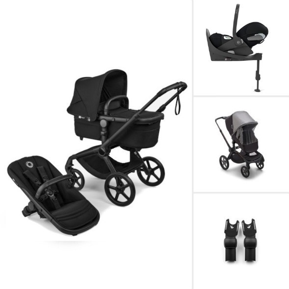  Poussette Bugaboo Fox5 Renew 3-en-1 "Black Heritage"