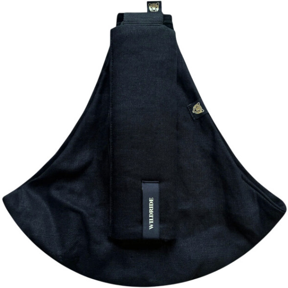 Porte-bébé en lin "Noir"