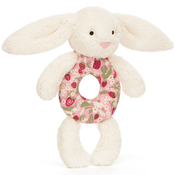 Hochet en peluche Bashful "Lapin Crème Berry"