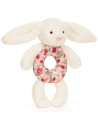 Hochet en peluche Bashful "Lapin Crème Berry"