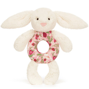 Hochet en peluche Bashful "Lapin Crème Berry"