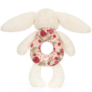 Hochet en peluche Bashful "Lapin Crème Berry"