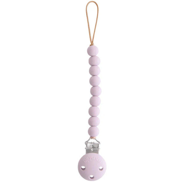 Attache tétine en perles de silicone Hera "Soft Lilac"