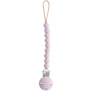 Attache tétine en perles de silicone Hera "Soft Lilac"
