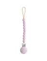 Attache tétine en perles de silicone Hera "Soft Lilac"