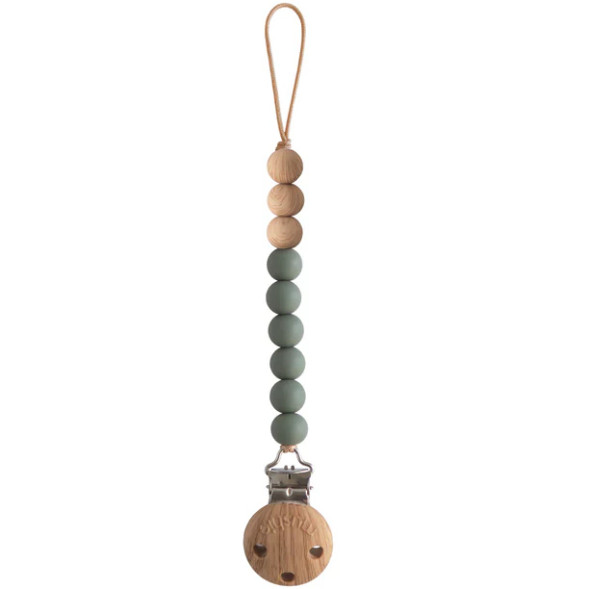Attache tétine en perles de silicone Eva "Dried Thyme"