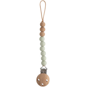 Attache tétine en perles de silicone Eva "Sage" Mushie