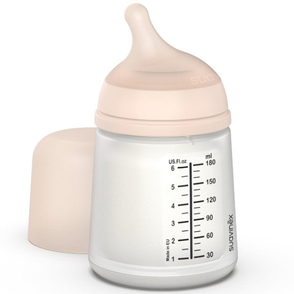 Biberon 180 ml Zero Zero Anti-colique Spécial allaitement Suavinex